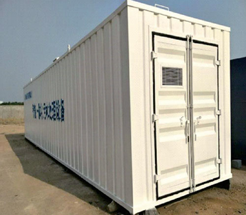 武漢市政路橋高新二路可移動(dòng)式一體化污水處理工程